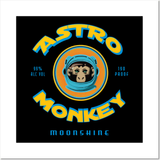 Astro Monkey Moonshine Posters and Art